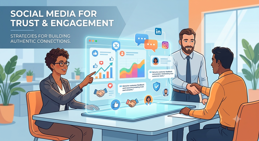 Social media marketing for building trust and customer engagement